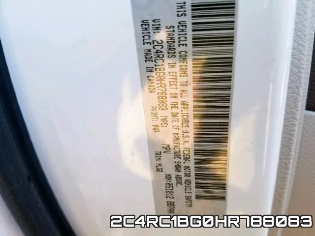 2C4RC1BG0HR788083 фото 2