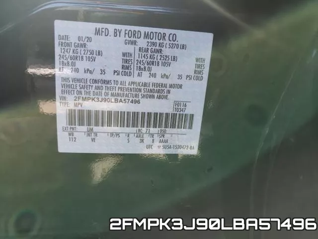 2FMPK3J90LBA57496 фото 2