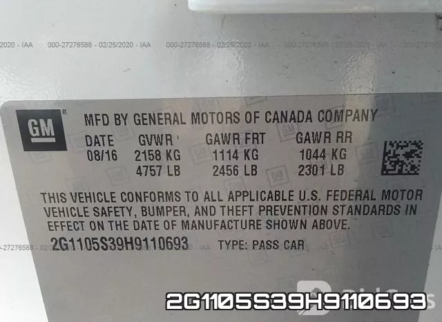 2G1105S39H9110693 фото 10