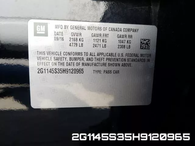 2G1145S35H9120965 фото 2