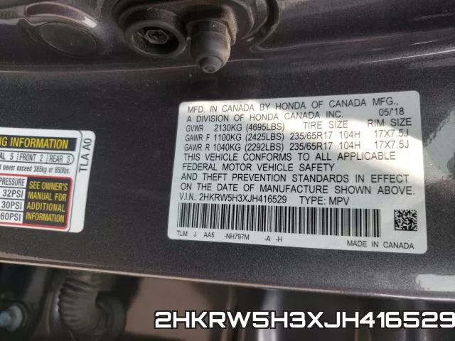 2HKRW5H3XJH416529 фото 2