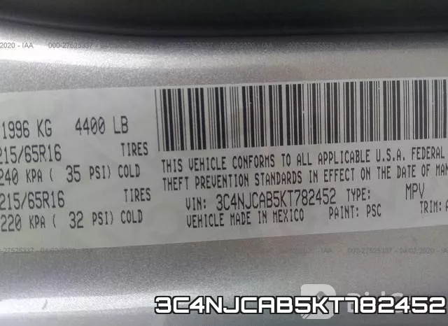 3C4NJCAB5KT782452 фото 10