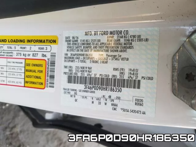 3FA6P0D90HR186350 фото 2