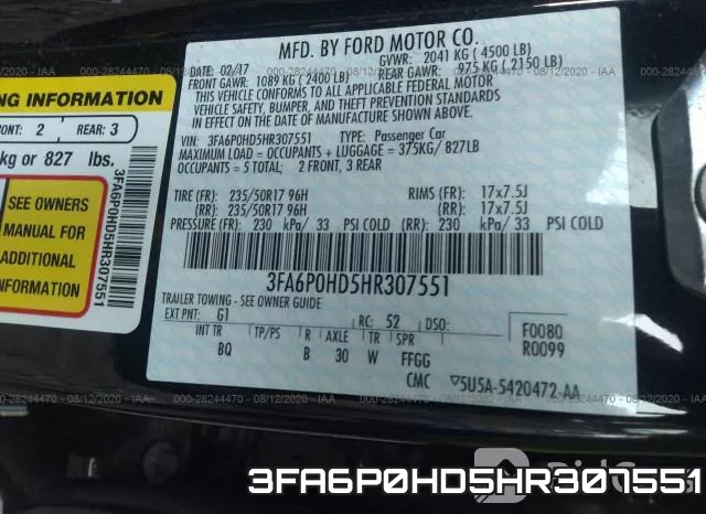 3FA6P0HD5HR307551 фото 10