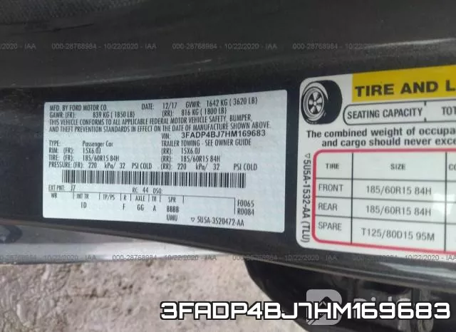 3FADP4BJ7HM169683 фото 10