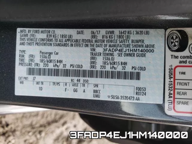 3FADP4EJ1HM140000 фото 2