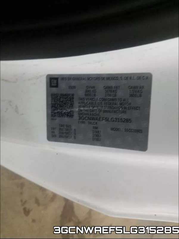3GCNWAEF5LG315285 фото 2