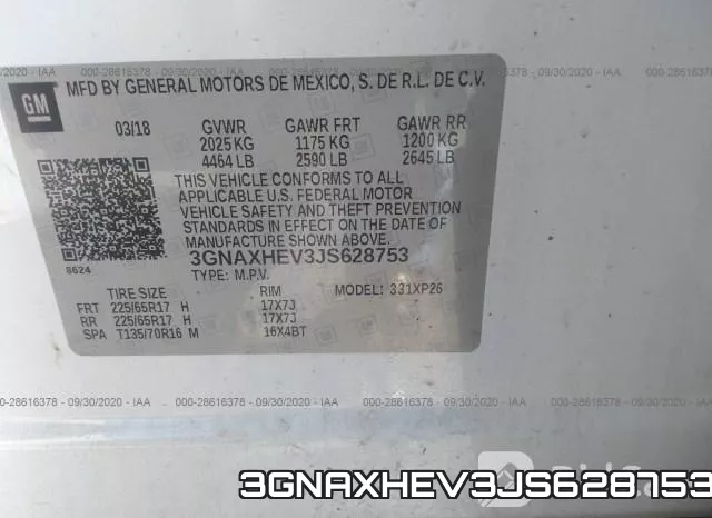 3GNAXHEV3JS628753 фото 10