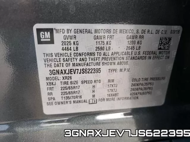 3GNAXJEV7JS622395 фото 2