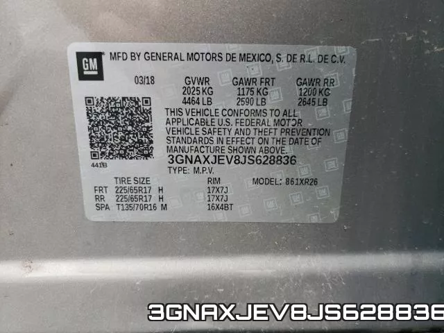 3GNAXJEV8JS628836 фото 2
