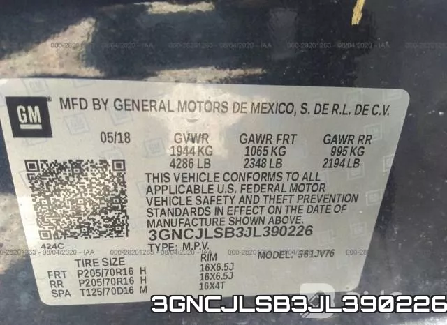 3GNCJLSB3JL390226 фото 10