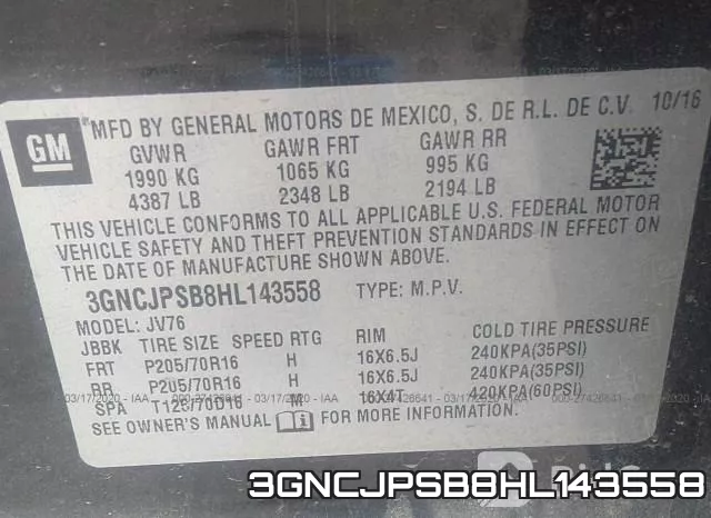 3GNCJPSB8HL143558 фото 10