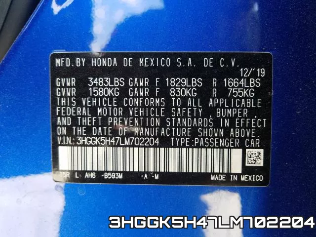 3HGGK5H47LM702204 фото 2