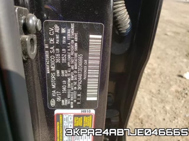 3KPA24AB7JE046665 фото 2