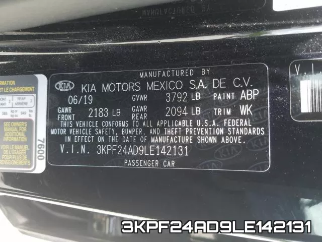 3KPF24AD9LE142131 фото 2