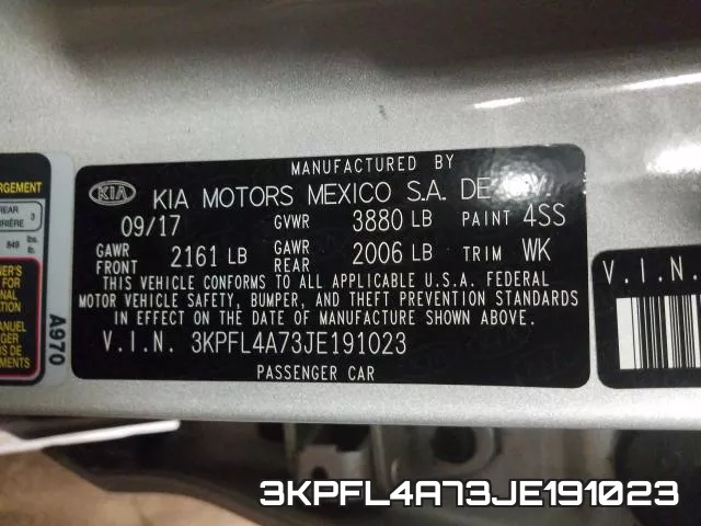 3KPFL4A73JE191023 фото 2