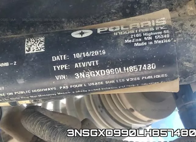 3NSGXD990LH857480 фото 2