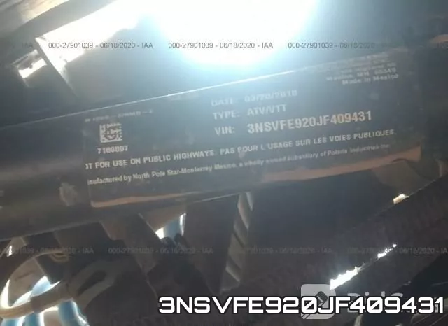 3NSVFE920JF409431 фото 2