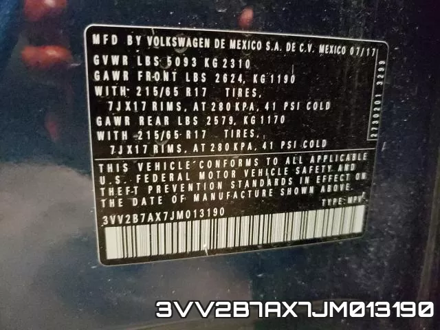3VV2B7AX7JM013190 фото 2
