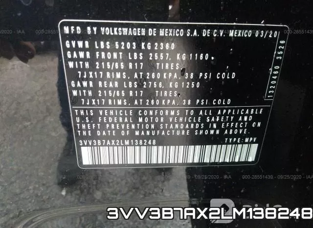 3VV3B7AX2LM138248 фото 10