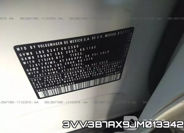 3VV3B7AX9JM013342 фото 10