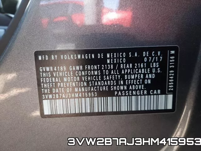 3VW2B7AJ3HM415953 фото 2