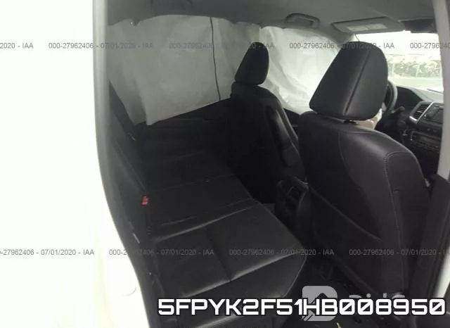 5FPYK2F51HB008950 фото 8
