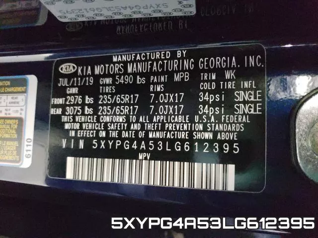 5XYPG4A53LG612395 фото 2