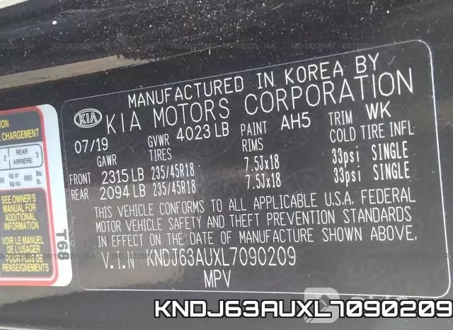 KNDJ63AUXL7090209 фото 10