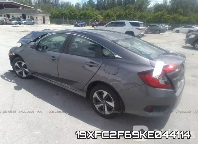 19XFC2F69KE044114 фото 4
