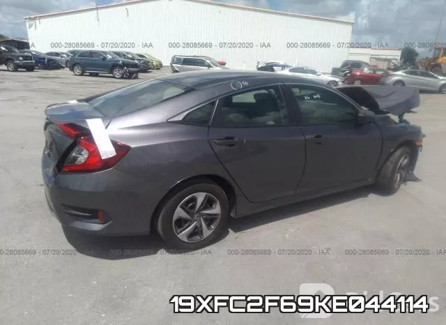 19XFC2F69KE044114 фото 5