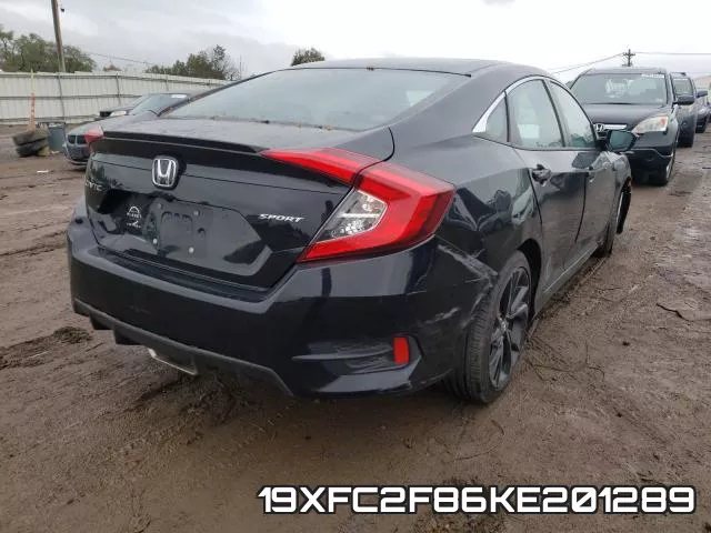19XFC2F86KE201289 фото 5
