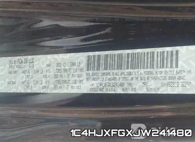 1C4HJXFGXJW241480 фото 10