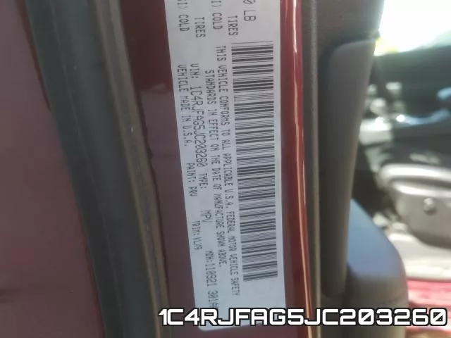1C4RJFAG5JC203260 фото 2