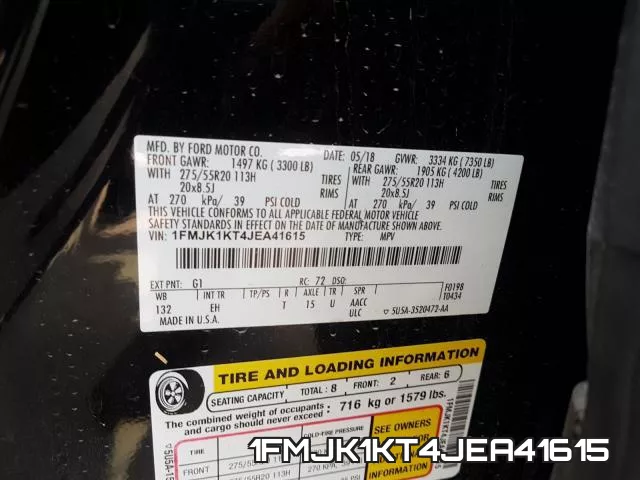1FMJK1KT4JEA41615 фото 2