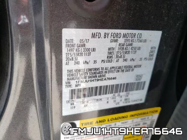 1FMJU1HT9HEA76646 фото 2