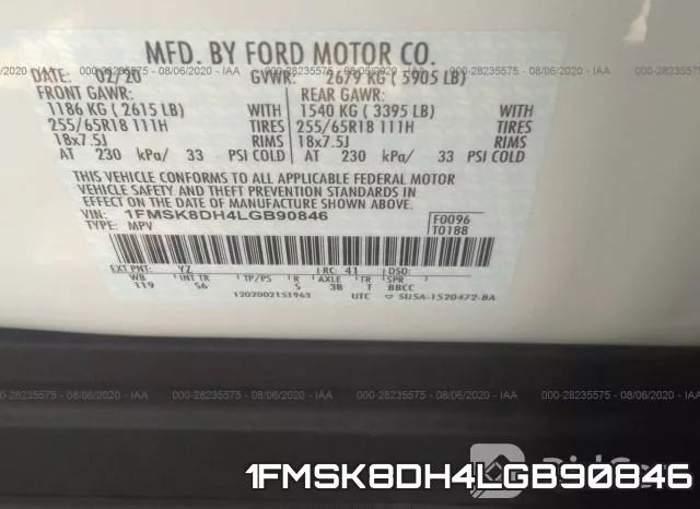1FMSK8DH4LGB90846 фото 10