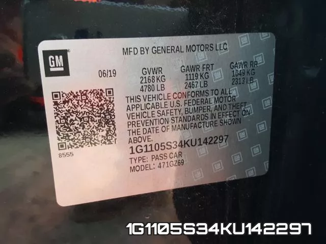 1G1105S34KU142297 фото 2