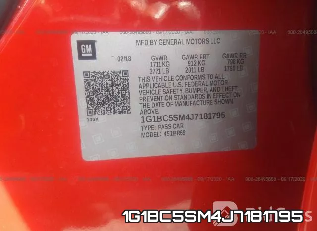 1G1BC5SM4J7181795 фото 10