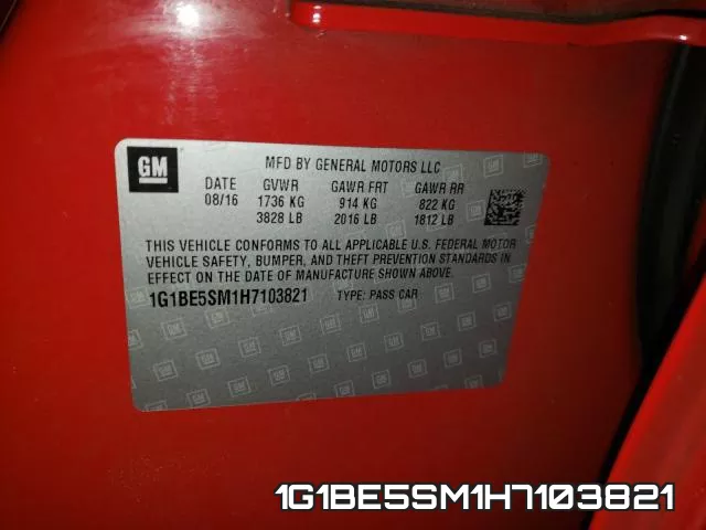 1G1BE5SM1H7103821 фото 2