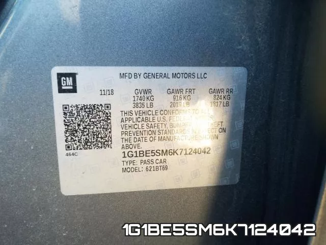 1G1BE5SM6K7124042 фото 2