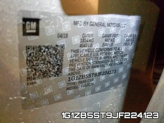 1G1ZB5ST9JF224123 фото 2
