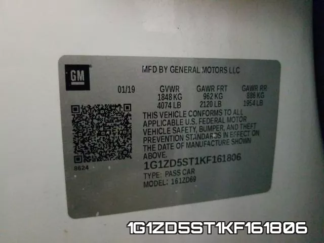 1G1ZD5ST1KF161806 фото 2