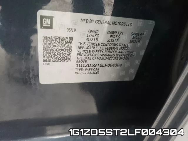 1G1ZD5ST2LF004304 фото 2