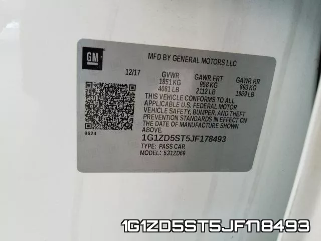 1G1ZD5ST5JF178493 фото 2