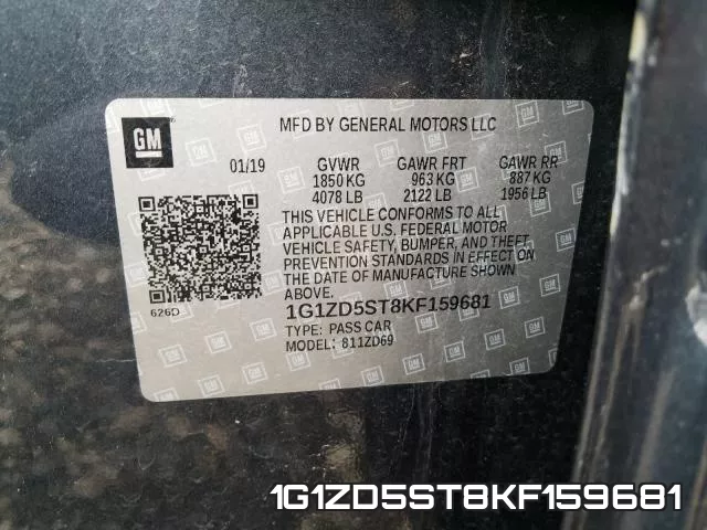1G1ZD5ST8KF159681 фото 2