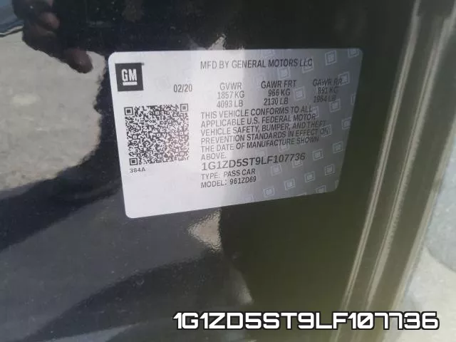 1G1ZD5ST9LF107736 фото 2