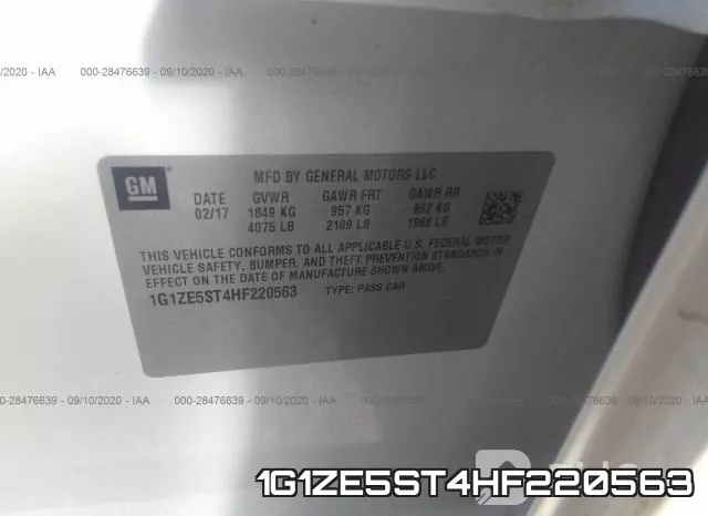 1G1ZE5ST4HF220563 фото 10