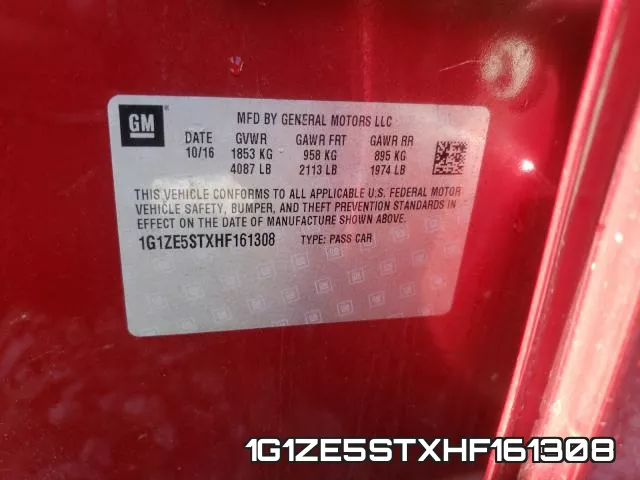1G1ZE5STXHF161308 фото 2