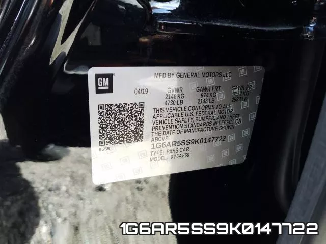 1G6AR5SS9K0147722 фото 2
